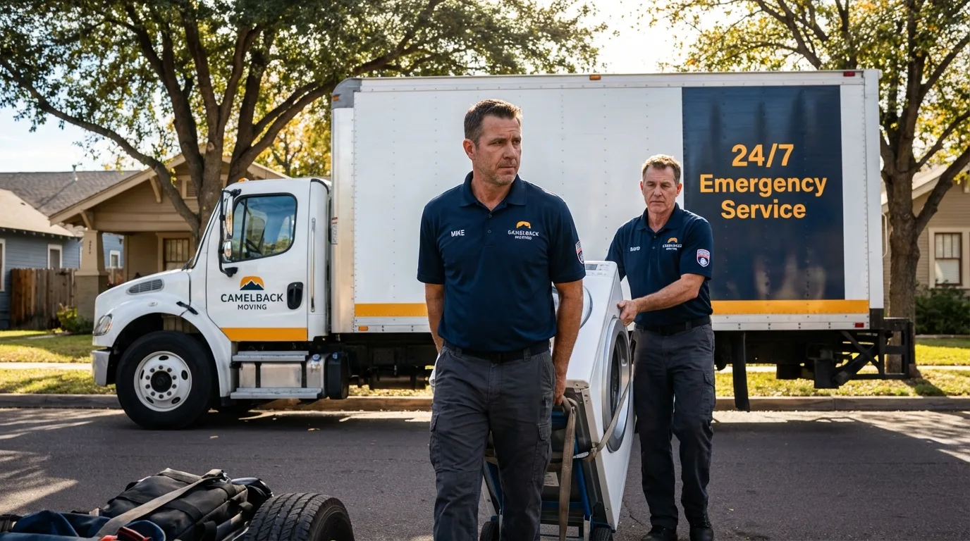 CamelBack Moving crew loading furniture in Balch Springs, TX